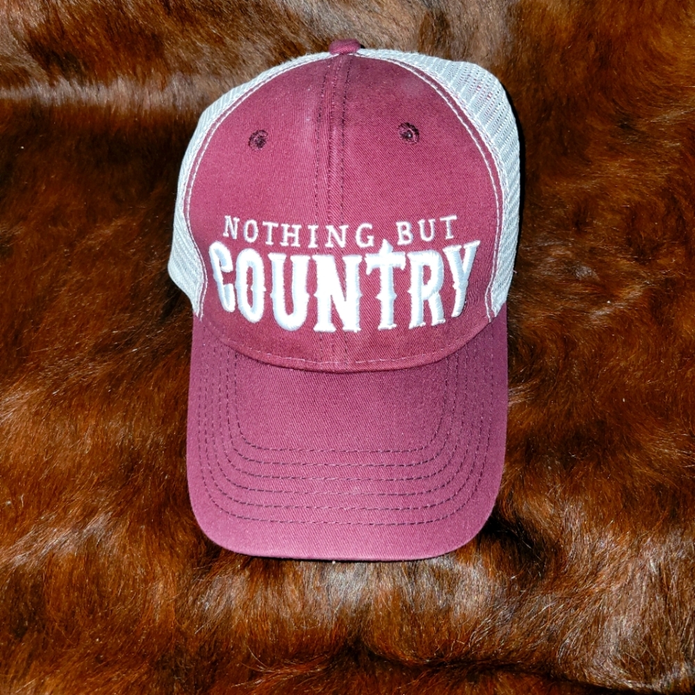 2 women's trucker hats